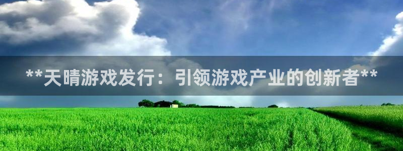 新航娱乐app手机版官网下载安装：**天晴游戏发行：引领游戏产业的创新者**