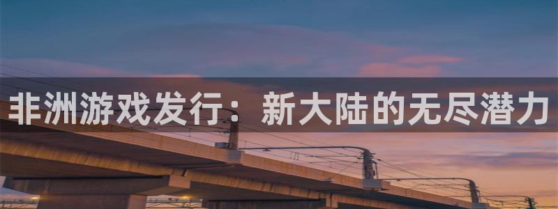 新航娱乐背后的老板是谁：非洲游戏发行：新大陆的无尽潜力